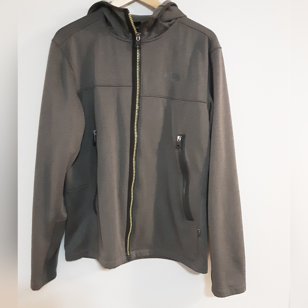 North Face Men Gray Zip-Up Jacket L